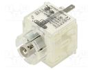 Contact block; -30÷70°C; Illumin: yes; IP00; Contacts: NO; 3mm SCHLEGEL