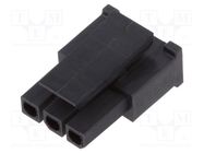 Plug; wire-board; female; Micro-Fit 3.0; 3mm; PIN: 3; w/o contacts MOLEX