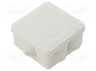 Enclosure: junction box; X: 89mm; Y: 89mm; Z: 46mm; wall mount; IP55 SCAME