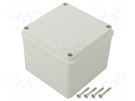 Enclosure: multipurpose; X: 108mm; Y: 108mm; Z: 88mm; SCABOX; grey SCAME