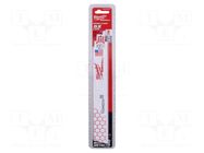 Hacksaw blade-set; metal; 230mm; 14teeth/inch; 5pcs. Milwaukee
