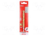 Drill bit; for metal,impact; Ø: 10mm; Holder: E6,3mm; 1/4"; 6.3mm Milwaukee