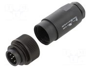 Connector: circular; 250V; 10A; PIN: 7; plug; male; Type: unshielded BINDER