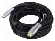 Cable; HDCP 2.2,HDMI 2.0,optical; HDMI plug,both sides; 10m Goobay