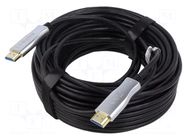 Cable; HDMI plug,both sides; HDCP 2.2,HDMI 2.0,optical; 10m GOOBAY