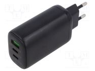 Power supply: switched-mode; mains,plug; 5VDC,; 65W; Plug: EU Goobay