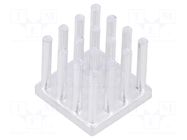 Heatsink: extruded; grilled; natural; L: 14mm; W: 14mm; H: 12.5mm FISCHER ELEKTRONIK
