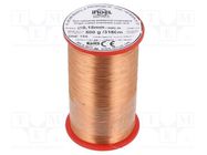 Coil wire; single coated enamelled; 0.15mm; 0.5kg; -65÷155°C INDEL