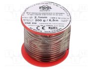 Coil wire; single coated enamelled; 2.1mm; 0.2kg; -65÷200°C INDEL
