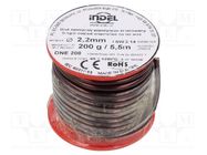 Coil wire; single coated enamelled; 2.2mm; 0.2kg; -65÷200°C INDEL