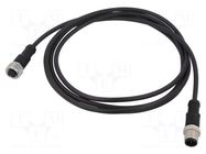 Cable: for sensors/automation; plug; PIN: 5; M12 male,M12 female AMPHENOL LTW