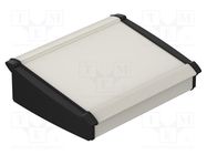 Enclosure: desktop; Alu-Topline; X: 265mm; Y: 232.6mm; Z: 86mm; IP65 BOPLA