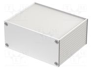 Enclosure: with panel; Filotec; X: 105mm; Y: 80mm; Z: 48mm; aluminium BOPLA