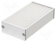 Enclosure: with panel; Filotec; X: 55.3mm; Y: 100mm; Z: 24.4mm; IP40 BOPLA