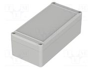 Enclosure: multipurpose; X: 80mm; Y: 160mm; Z: 57mm; EUROMAS II; grey BOPLA