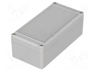 Enclosure: multipurpose; X: 80mm; Y: 160mm; Z: 57mm; EUROMAS II; grey BOPLA