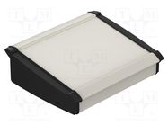 Enclosure: desktop; Alu-Topline; X: 250mm; Y: 232.6mm; Z: 86mm; IP65 BOPLA