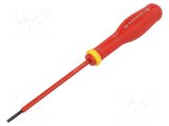 Screwdriver: insulated; slot; 3x0.5mm; Blade length: 100mm; 1kVAC FACOM
