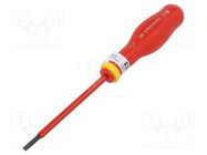 Screwdriver; insulated; slot; 4,0x0,8mm; Blade length: 100mm FACOM