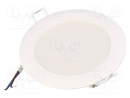 Lamp: LED downlight; 230VAC; 8W; 110°; 3000K,4000K,6500K; IP20 TOSHIBA LED LIGHTING