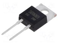 Diode: Schottky rectifying; SiC; THT; 650V; 6A; TO220ISO; Ir: 3uA SMC DIODE SOLUTIONS