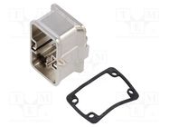 Enclosure: for HDC connectors; Han Modular Compact; for latch HARTING