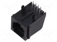 Connector: RJ45; socket; PIN: 8; 8p8c; THT; angled GCT