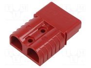 Connector: DC supply; plug; SB® 50; hermaphrodite; for cable; red ANDERSON POWER PRODUCTS