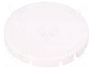 Actuator lens; RONTRON-R-JUWEL; white; Ø19.7mm SCHLEGEL