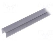 Cover for LED profiles; black; 1m; G22S; push-in KLUŚ