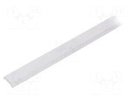 Cover for LED profiles; white; 1m; HS-11; push-in KLUŚ