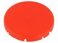 Actuator lens; RONTRON-R-JUWEL; red; Ø19.7mm SCHLEGEL