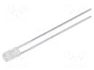 LED; orange; 3mm; 160mcd; 110°; Front: flat; 1.6÷2.4VDC LUCKYLIGHT