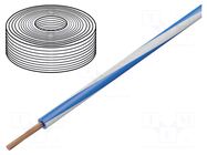 Wire; H05Z-K; stranded; Cu; 0.5mm2; LSZH; blue-white; 300V,500V HELUKABEL