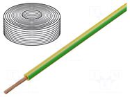 Wire; H07Z-K; stranded; Cu; 10mm2; LSZH; yellow-green; 450V,750V HELUKABEL