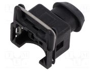 Connector: automotive; plug; female; JPT; for cable; PIN: 2; black TE Connectivity