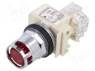 Switch: push-button; 30mm; Stabl.pos: 1; SPDT; red; LED; IP66; 9001K SCHNEIDER ELECTRIC