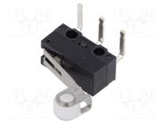 Microswitch SNAP ACTION; 3A/125VAC; 2A/30VDC; SPDT; ON-(ON); D2F OMRON Electronic Components