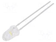 LED; white warm; 5mm; 16500÷50000mcd; 12°; Front: convex; -40÷85°C BRIGHTEK (EUROPE)