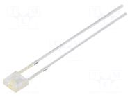 LED; white warm; rectangular; 3.5x3.5x1.3mm; 500÷750mcd; 100° OPTOSUPPLY