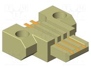 Test plug; Contacts: CuBe; PS; L: 30mm; 0.04kV; W: 30mm; H: 10mm INGUN