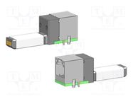 Test plug; PS; L: 42mm; W: 11.6mm; RJ12; H: 8.4mm; 1Gbps INGUN