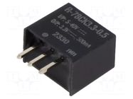 Converter: DC/DC; Uin: 5÷40VDC; Uout: 3.3VDC; Iout: 500mA; SIP3; THT RECOM
