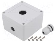 Enclosure: for remote controller; 22mm; X: 90mm; Y: 90mm; Z: 60mm KRADEX