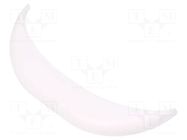 Stopper; ABS; white; 10pcs. KRADEX