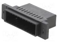 Connector: wire-board; socket,plug; male; Dynamic D-3100D; PIN: 20 TE Connectivity