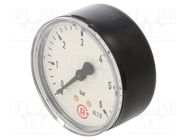 Manometer; 0÷6bar; 63mm; non-aggressive liquids,inert gases PNEUMAT