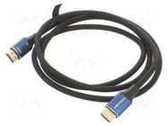 Cable; HDMI plug,both sides; PVC; textile; HDMI 2.1; Len: 1.5m VENTION