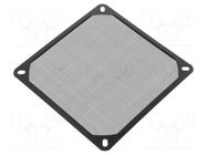 Filter; Ø140mm; aluminium; 1pcs; black; Mounting: screw; Kit: filter Akasa