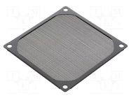 Filter; Ø80mm; aluminium; 1pcs; black; Mounting: screw; Kit: filter Akasa